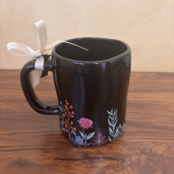 Rae Dunn TOXIC Mug Halloween 2025 Black Floral Witchy Goth Coffee Mug - Picture 4 of 7